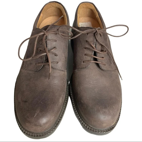 Clark’s Men’s Active Air Brown Leather Lace Up Oxford Shoe  Sz 7.5 Waterproof - Picture 8 of 13